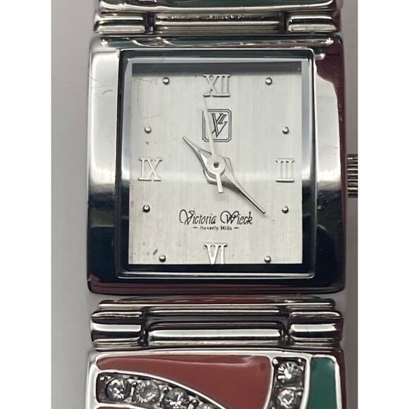 Victoria Wieck Women's Watch 17mm  Beverly Hills Unique Band - New Battery  Sz 7 - Picture 3 of 12